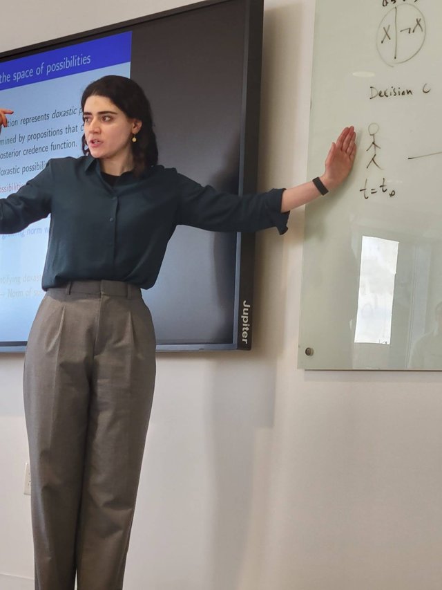 Somayeh Tohidi presenting